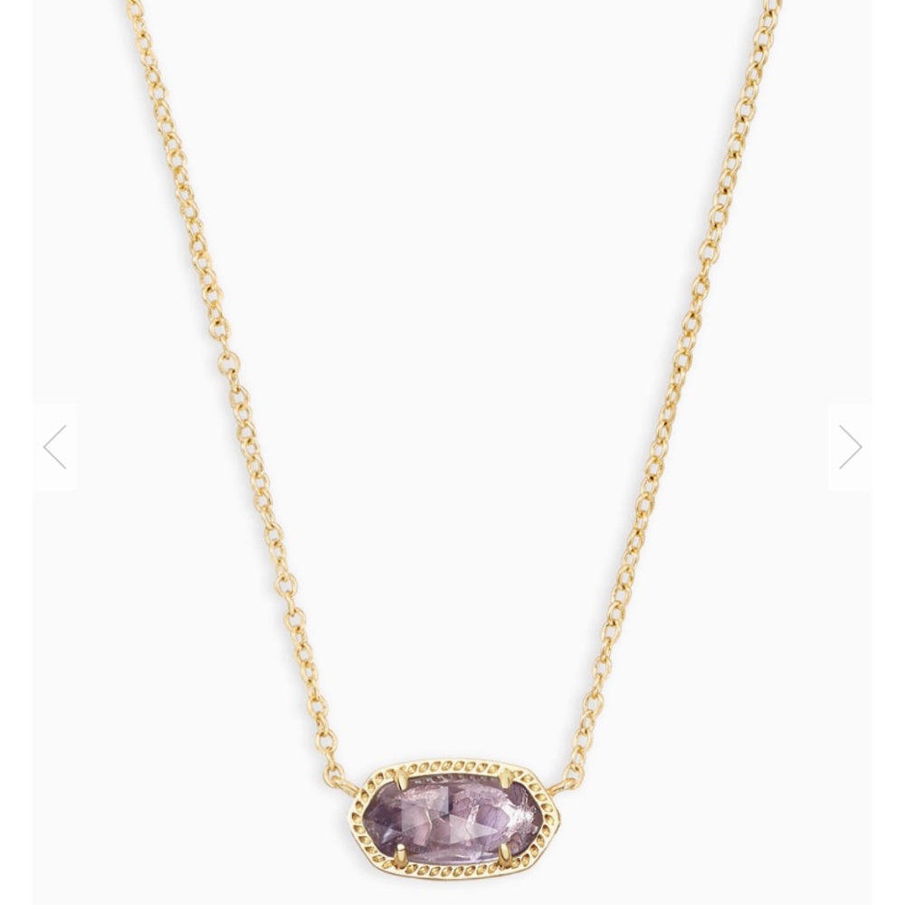 Brand new Kendra Scott Elisa necklace in amethyst!